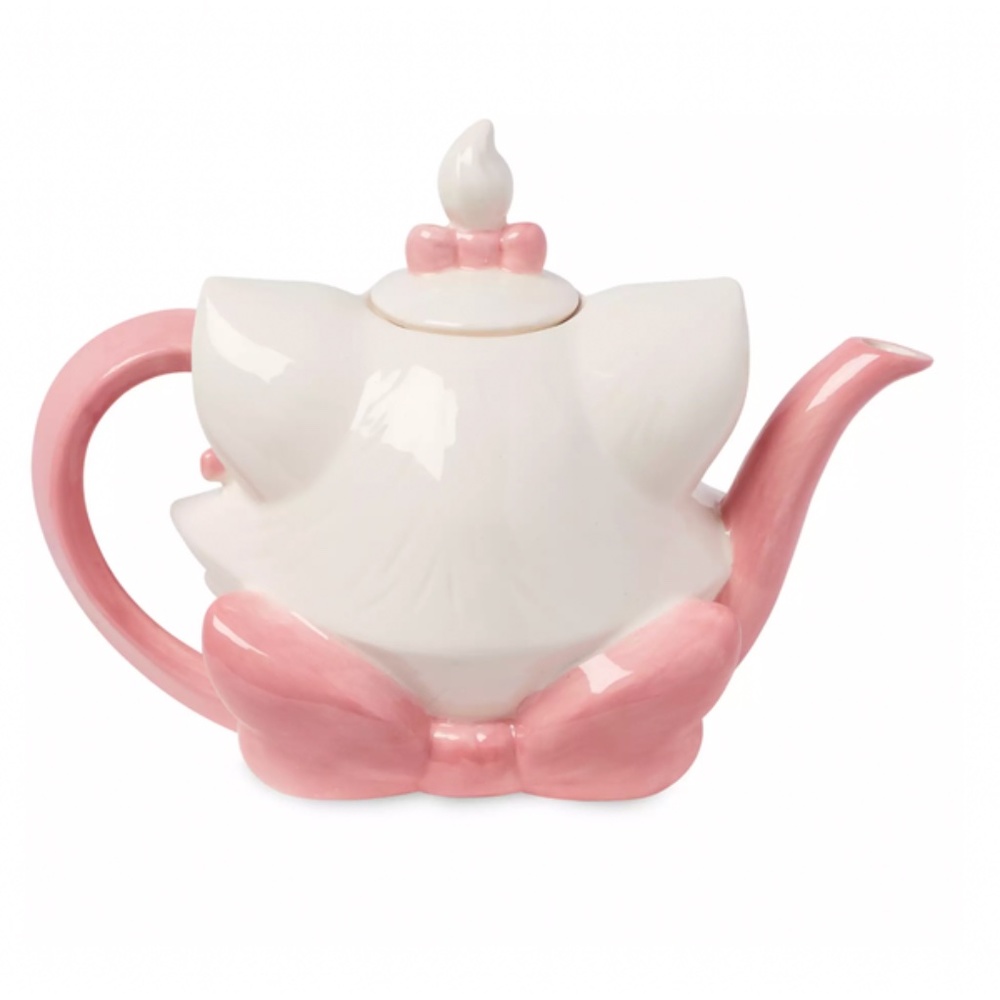 Disney Ann Shen The Aristocats Marie Teapot & 2 Teacups Tea Set D23 Expo NEW - Picture 2 of 5